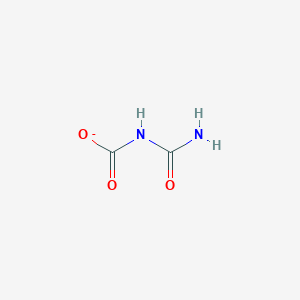 molecular formula C2H3N2O3- B1242929 Allophanate 