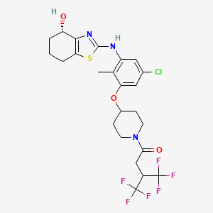 molecular formula C24H26ClF6N3O3S B12429322 ROR|At/DHODH-IN-3 