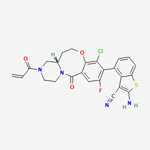 molecular formula C25H20ClFN4O3S B12429329 KRAS G12C inhibitor 18 