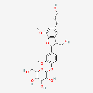 molecular formula C26H32O11 B12429396 Dehydrodiconiferyl alcohol 4-O-beta-glucopyranoside(SH) 