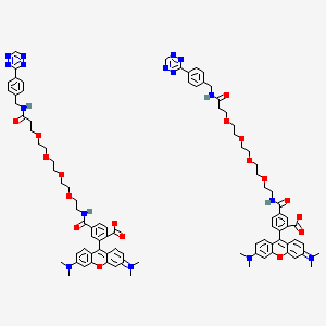 molecular formula C90H100N16O18 B12429433 TAMRA-PEG4-Tetrazine 