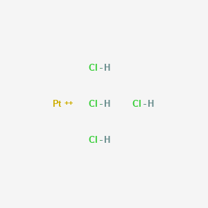 molecular formula Cl4H4Pt+2 B12429442 Platinum(2+);tetrahydrochloride 