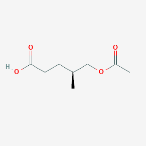 molecular formula C8H14O4 B124295 (S)-5-Acetoxy-4-methylpentanoic Acid CAS No. 1346617-41-1