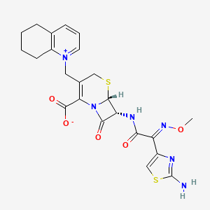 molecular formula C23H24N6O5S2 B1242952 Cefquinome 