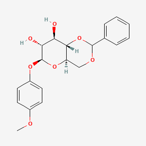 molecular formula C20H22O7 B12429540 4-Methoxyphenyl 4,6-o-benzylidene-beta-d-glucopyranoside 