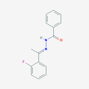 N-[(E)-1-(2-fluorophenyl)ethylideneamino]benzamide