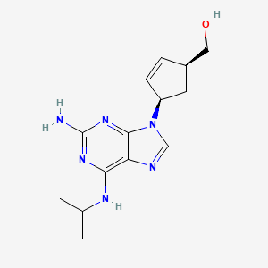 [(1S,4R)-4-[2-amino-6-(isopropylamino)purin-9-yl]cyclopent-2-en-1-yl]methanol