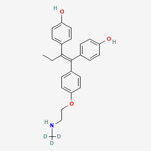 molecular formula C25H27NO3 B12429587 4-[(E)-1-(4-hydroxyphenyl)-1-[4-[2-(trideuteriomethylamino)ethoxy]phenyl]but-1-en-2-yl]phenol 