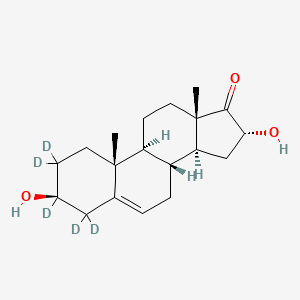 molecular formula C19H28O3 B12429663 16|A-Hydroxydehydroepiandrosterone-d5 