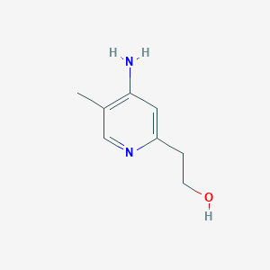 molecular formula C8H12N2O B12429671 2-(4-Amino-5-methylpyridin-2-yl)ethan-1-ol 