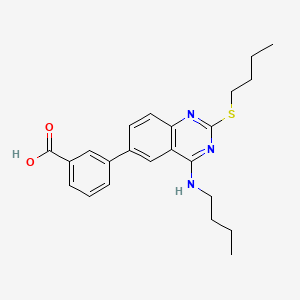 molecular formula C23H27N3O2S B12429682 Antibacterial agent 76 
