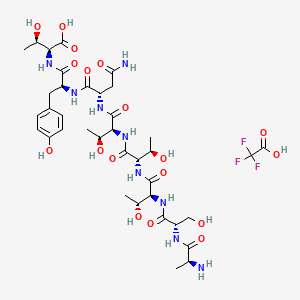 molecular formula C37H56F3N9O18 B12429715 Peptide T (TFA) 