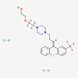 molecular formula C25H31Cl2F3N2O2S B12429743 O-(2-Hydroxyethyl) Flupentixol-d4 (dihydrochloride) 