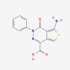 5-Amino-4-oxo-3-phenyl-1-thieno[3,4-d]pyridazinecarboxylic acid