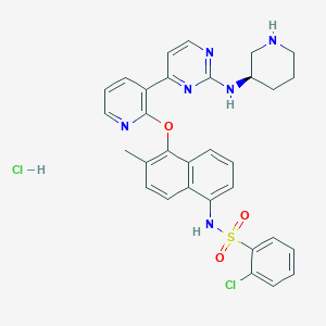 molecular formula C31H30Cl2N6O3S B12429820 Kira8 (Hydrochloride) 