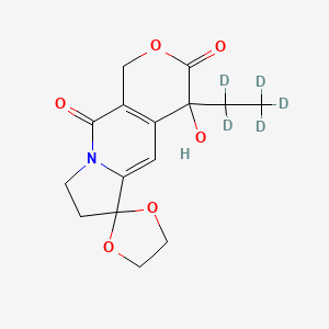4'-Ethyl-4'-hydroxy-7',8'-dihydrospiro[[1,3]dioxolane-2,6'-pyrano[3,4-f]indolizine]-3',10'(1'H,4'H)-dione-d5