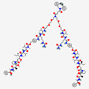 molecular formula C149H224N22O32 B12429845 Dbco-(peg2-VC-pab-mmae)2 