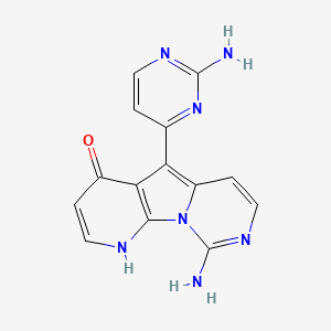9-Amino-5-(2-aminopyrimidin-4-yl)pyrido[3',2':4,5]pyrrolo[1,2-c]pyrimidin-4-ol