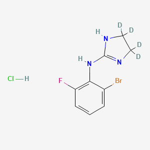 molecular formula C9H10BrClFN3 B12429887 Romifidine-d4 Hydrochloride 