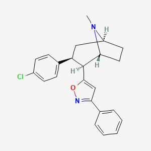 5-((1R,2S,3S,5S)-3-(4-Chlorophenyl)-8-methyl-8-azabicyclo[3.2.1]octan-2-yl)-3-phenylisoxazole