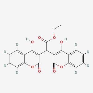molecular formula C22H16O8 B12429896 Ethyl Biscoumacetate-d8 