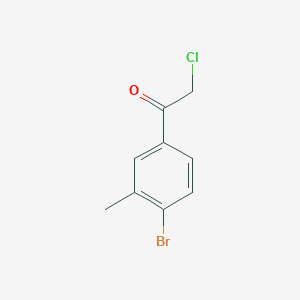 molecular formula C9H8BrClO B12429916 1-(4-Bromo-3-methylphenyl)-2-chloroethan-1-one 
