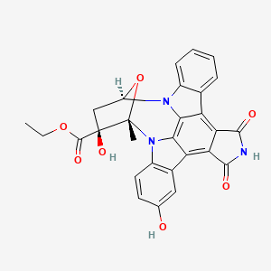 molecular formula C28H21N3O7 B1243000 Indocarbazostatin 