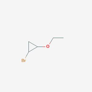 molecular formula C5H9BrO B12430004 1-Bromo-2-ethoxycyclopropane CAS No. 1035798-85-6