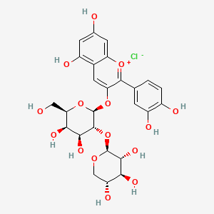 molecular formula C26H29O15+ B12430065 Cyanidin 3-lathyroside CAS No. 31073-32-2