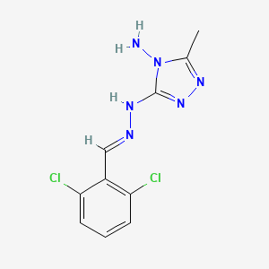3-[(2E)-2-(2,6-dichlorobenzylidene)hydrazinyl]-5-methyl-4H-1,2,4-triazol-4-amine
