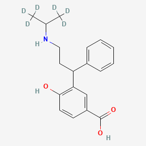 molecular formula C19H23NO3 B12430093 rac 5-Carboxy Desisopropyl Tolterodine-d6 