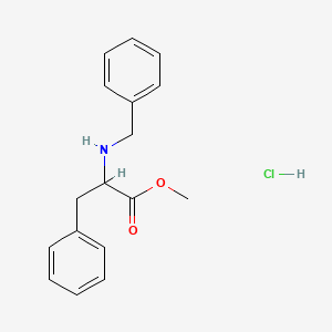 molecular formula C17H20ClNO2 B12430100 (R)-Methyl 2-(benzylamino)-3-phenylpropanoate hydrochloride 
