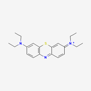 molecular formula C20H26N3S+ B12430136 3,7-Bis(diethylamino)phenothiazin-5-ium CAS No. 58083-81-1