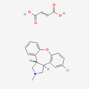 molecular formula C21H20ClNO5 B12430144 but-2-enedioic acid;(2S,6S)-9-chloro-4-methyl-13-oxa-4-azatetracyclo[12.4.0.02,6.07,12]octadeca-1(18),7(12),8,10,14,16-hexaene 