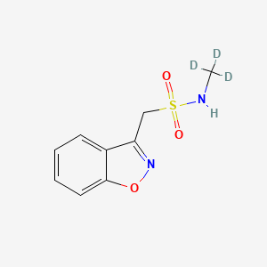 molecular formula C9H10N2O3S B12430168 N-(Methyl-d3) Zonisamide 