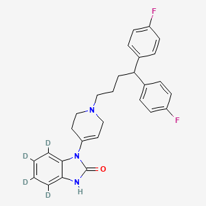 molecular formula C28H27F2N3O B12430175 Dehydro Pimozide-d4 