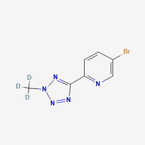 molecular formula C7H6BrN5 B12430189 5-Bromo-2-(2-methyl-2H-tetrazol-5-yl)pyridine-d3 