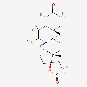 molecular formula C23H32O3S B12430239 7alpha-Thiomethyl spironolactone-d7 