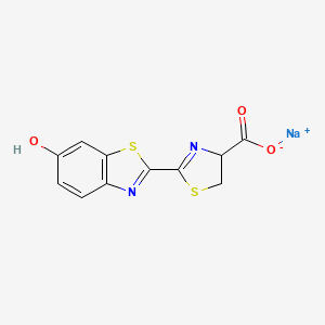 molecular formula C11H7N2NaO3S2 B12430266 Sodium 2-(6-hydroxy-1,3-benzothiazol-2-yl)-4,5-dihydro-1,3-thiazole-4-carboxylate 