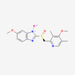 molecular formula C17H18KN3O3S B12430271 Esomeprazole (potassium salt) 