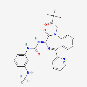 molecular formula C28H30N6O3 B12430276 Sograzepide-d3 