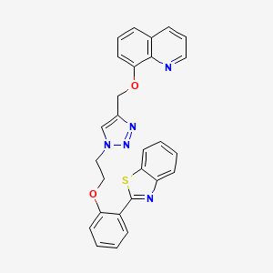 molecular formula C27H21N5O2S B12430312 Antifungal agent 16 
