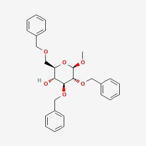 molecular formula C28H32O6 B12430326 Methyl 2,3,6-tri-O-benzyl-b-D-glucopyranoside 