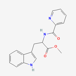 molecular formula C18H17N3O3 B12430329 methyl 3-(1H-indol-3-yl)-2-(pyridin-2-ylformamido)propanoate 