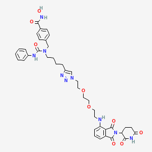 molecular formula C40H45N9O9 B12430339 HDAC6 degrader-1 