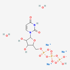 molecular formula C9H16N2Na3O17P3 B12430369 Uridine 5'-triphosphate dihydrate trisodium salt 