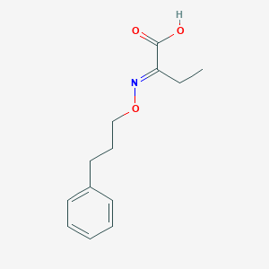 2-((3-Phenylpropoxy)imino)butanoic acid