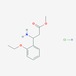 molecular formula C12H18ClNO3 B12430431 Methyl 3-amino-3-(2-ethoxyphenyl)propanoate hydrochloride 