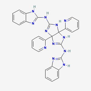 2,5-Bis[2-benzimidazolylimino]-3a,6a-bis(2-pyridyl)-1,2,3,3a,4,5,6,6a-octahydroimidazo[4,5-d]imidazole