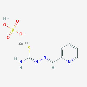 molecular formula C7H8N4O4S2Zn B1243053 2-Formylpyridine thiosemicarbazone zinc sulfate CAS No. 59910-93-9
